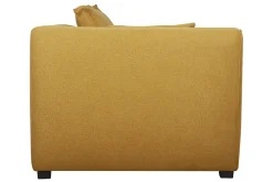 Miliboo Canapé D'angle|Voir Tous Les Canapés-Module d'angle gauche pour canapé en tissu jaune cumin PLURIEL