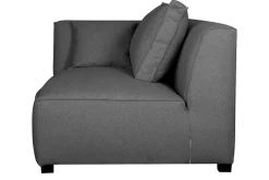 Miliboo Canapé D'angle|Voir Tous Les Canapés-Module d'angle gauche pour canapé en tissu gris anthracite PLURIEL