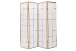Miliboo Paravent-Paravent japonais en bois et papier de riz L176 cm IKUYO
