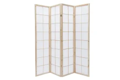Miliboo Paravent-Paravent japonais en bois et papier de riz L176 cm IKUYO