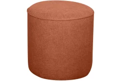 Miliboo Pouf|Pouf-Pouf rond en tissu brique D40 cm COQ