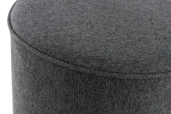 Miliboo Pouf|Pouf-Pouf rond en tissu gris anthracite D40 cm COQ
