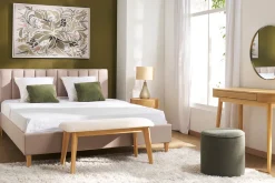 Miliboo Pouf|Pouf-Pouf rond en tissu kaki D40 cm COQ