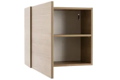 Miliboo Bibliothèque Et Étagère|Bibliothèque Et Étagère-Rangement mural fermé carré finition bois clair L55 cm ETERNEL