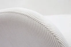 Miliboo Rocking Chair|Voir Tous Les Fauteuils-Rocking chair scandinave en tissu velours côtelé beige, métal noir et bois clair ESKUA