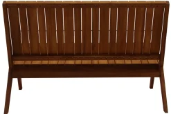 Miliboo Salon De Jardin-Salon de jardin banc 2 places et table basse en bois massif TIDAK