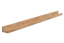 Miliboo Etagère Murale-Support de cadres photos - étagère linéaire en bois clair chêne L120 cm LINEA