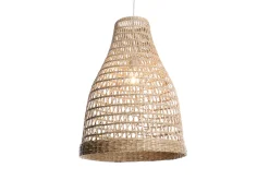 Miliboo Suspension|Suspension-Suspension cloche ajourée en rotin naturel D36 cm PAMPA