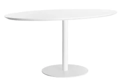 Miliboo Table À Manger Fixe-Table à manger design blanche ovale L170 cm HALIA