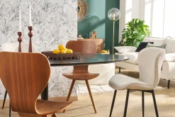 Miliboo Table À Manger Fixe-Table à manger design noire ovale L170 cm HALIA