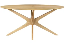 Miliboo Table À Manger Fixe-Table à manger design ovale chêne L160 cm DIELLI