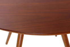 Miliboo Table À Manger Fixe-Table à manger design ronde noyer D90 ARTIK