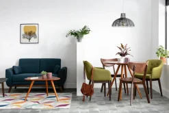 Miliboo Table À Manger Fixe-Table à manger design ronde noyer D90 ARTIK