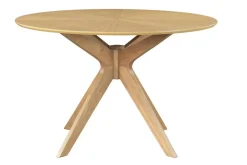 Miliboo Table À Manger Fixe-Table à manger design ronde chêne D120 cm DIELLI