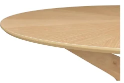 Miliboo Table À Manger Fixe-Table à manger design ronde chêne D120 cm DIELLI