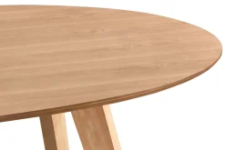 Miliboo Table À Manger Fixe-Table à manger design scandinave ovale bois clair L160 cm MARIK