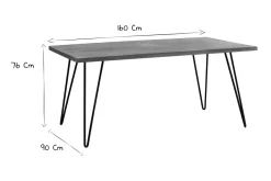 Miliboo Table À Manger Fixe-Table à manger en bois manguier massif L160 cm VIBES