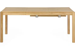 Miliboo Table Extensible-Table à manger extensible rallonges intégrées en bois clair chêne rectangulaire L125-238 cm AGALI