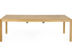 Miliboo Table Extensible-Table à manger extensible rallonges intégrées en bois clair chêne rectangulaire L125-238 cm AGALI
