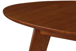 Miliboo Table Extensible-Table à manger extensible ovale en bois foncé L150-200 MARIK