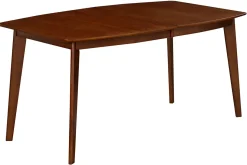 Miliboo Table Extensible-Table à manger extensible scandinave noyer L150-200 cm LEENA