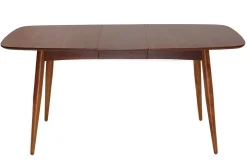 Miliboo Table Extensible-Table à manger extensible rectangulaire en bois foncé L130-160 cm NORDECO