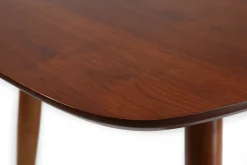 Miliboo Table Extensible-Table à manger extensible rectangulaire en bois foncé L130-160 cm NORDECO