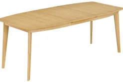 Miliboo Table Extensible-Table à manger extensible scandinave en bois clair L150-200 LEENA