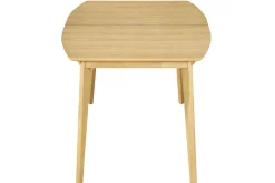 Miliboo Table Extensible-Table à manger extensible scandinave en bois clair L150-200 LEENA