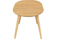 Miliboo Table Extensible-Table à manger extensible ovale en bois clair L150-200 cm MARIK