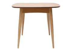 Miliboo Table Extensible-Table à manger extensible carrée en bois clair L90-130 cm NORDECO
