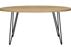 Miliboo Table À Manger Fixe-Table à manger ovale en bois manguier massif L160 cm VIBES