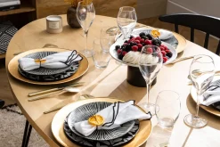 Miliboo Table À Manger Fixe-Table à manger ovale en bois manguier massif L160 cm VIBES