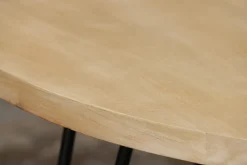 Miliboo Table À Manger Fixe-Table à manger ronde en bois manguier massif D116 cm VIBES