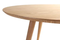 Miliboo Table À Manger Fixe-Table à manger ronde frêne D120 cm LIVIA