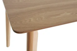 Miliboo Table À Manger Fixe-Table à manger scandinave finition frêne L120 cm ELION