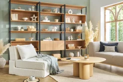 Miliboo Table Basse-Table basse design bois clair L100 cm HOLLEN