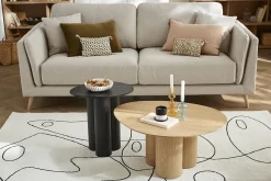 Miliboo Table Basse-Table basse design bois clair L78 cm HOLLEN