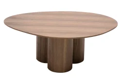 Miliboo Table Basse-Table basse design bois foncé noyer L100 cm HOLLEN