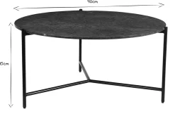 Miliboo Table Basse-Table basse design ronde en marbre vert D90 cm BUMCELLO