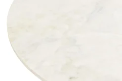 Miliboo Table Basse-Table basse en marbre et métal noir D60 cm COPEN