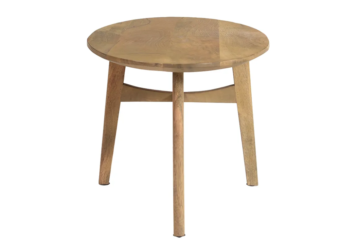 Miliboo Table Basse-Table basse ovale bois manguier massif L100 cm PALEY