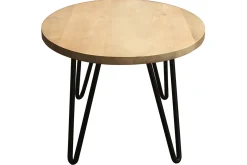 Miliboo Table Basse-Table basse ovale bois manguier massif L100 cm VIBES