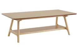 Miliboo Table Basse-Table basse rectangulaire scandinave finition chêne L120 cm BAKAR