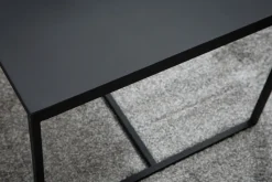 Miliboo Table Basse-Table basse rectangulaire design métal noir L100 cm KARL