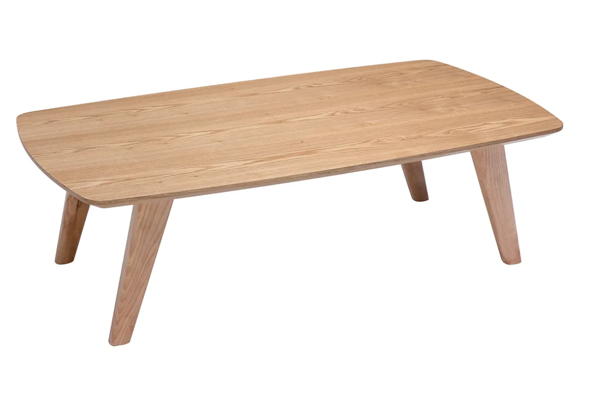 Miliboo Table Basse-Table basse rectangulaire scandinave bois clair L120cm FIFTIES