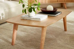 Miliboo Table Basse-Table basse rectangulaire scandinave bois clair L120cm FIFTIES