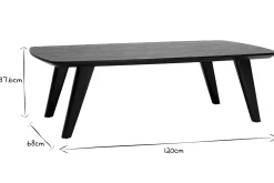Miliboo Table Basse-Table basse rectangulaire scandinave bois clair L120cm FIFTIES