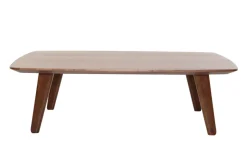 Miliboo Table Basse-Table basse rectangulaire vintage bois foncé noyer L120cm FIFTIES