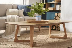 Miliboo Table Basse-Table basse rectangulaire scandinave bois clair L150 cm JUKE